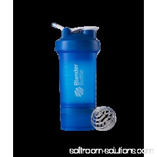 BlenderBottle 22oz ProStak Shaker Bottle with 2 Jars, Wire Whisk BlenderBall and Carrying Loop FC Teal 567248171
